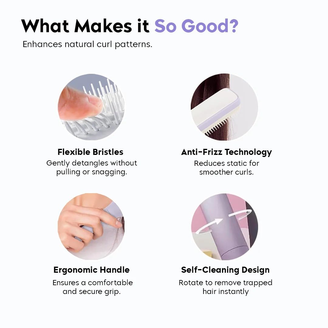 Self Cleaning Hair Comb